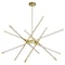 Cwi Lighting Oskil LED Integrated Chandelier With Satin Gold Finish 1375P43-6-602 - alternate 2